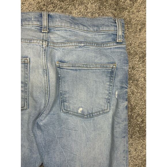 Zara Woman Size 2 Premium Denim Collection Distressed Holes - Picture 9 of 9